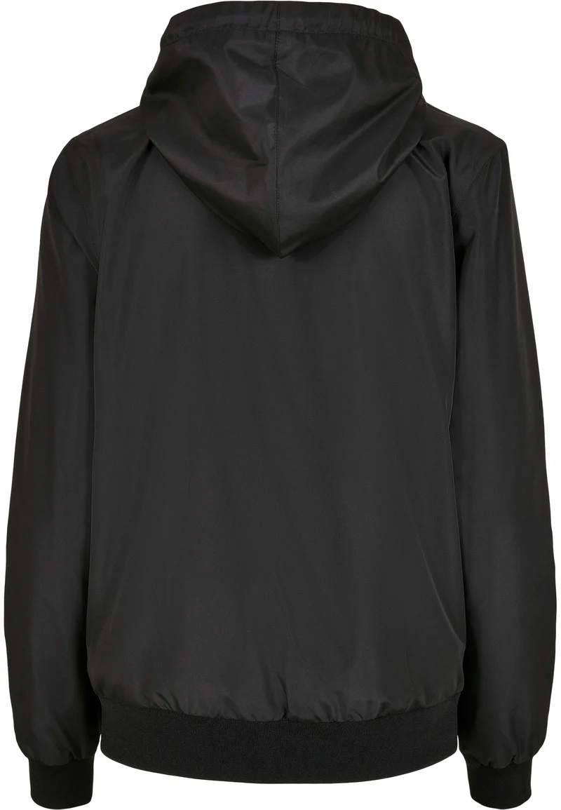 Build Your Brand - Recycled Windrunner Jas - Black/White