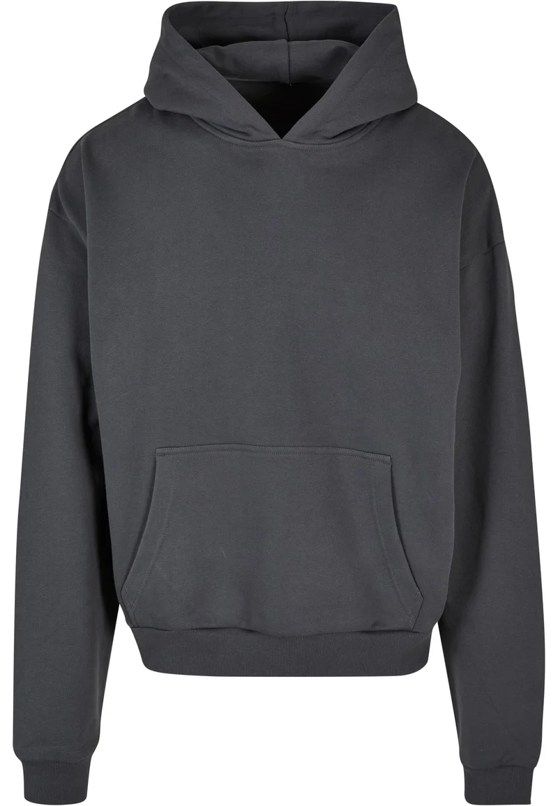 Build Your Brand - Ultra Heavy Cotton Box Hoodie - Dark Grey