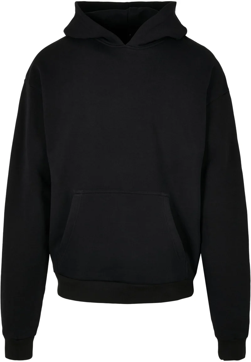 Build Your Brand - Ultra Heavy Cotton Box Hoodie - Black