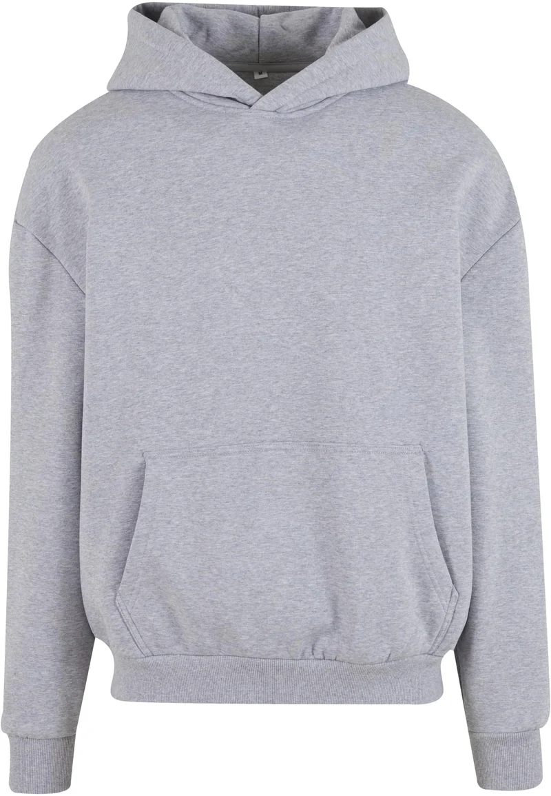 Build Your Brand - Ultra Heavy Oversized Hoodie - Heather Grey
