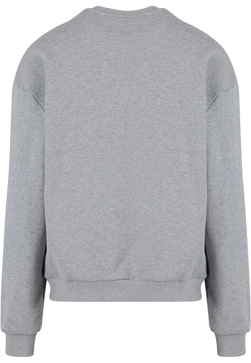 Build Your Brand - Ultra Heavy Crewneck Sweater - Heather Grey