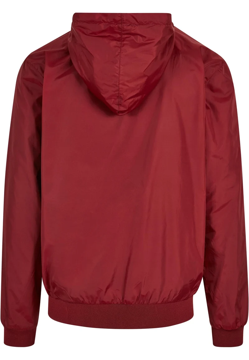 Build Your Brand - Windrunner Jas - Burgundy/Black