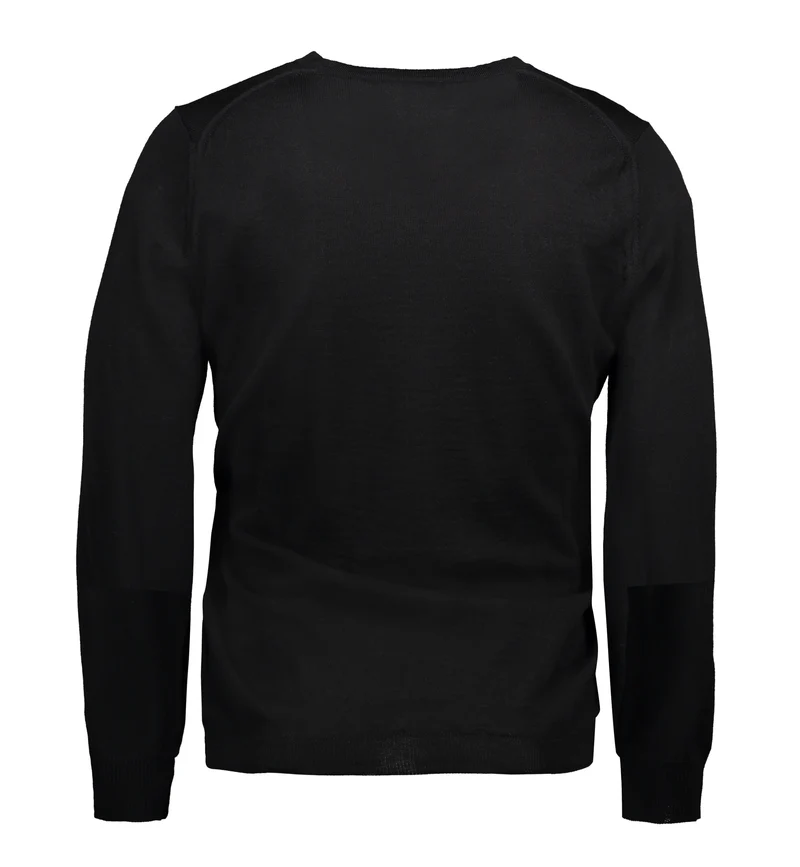 Russell Collection - Knitted Pullover Sweater - Black