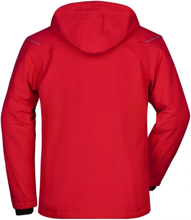 James & Nicholson - Winter Softshel Jas - Red