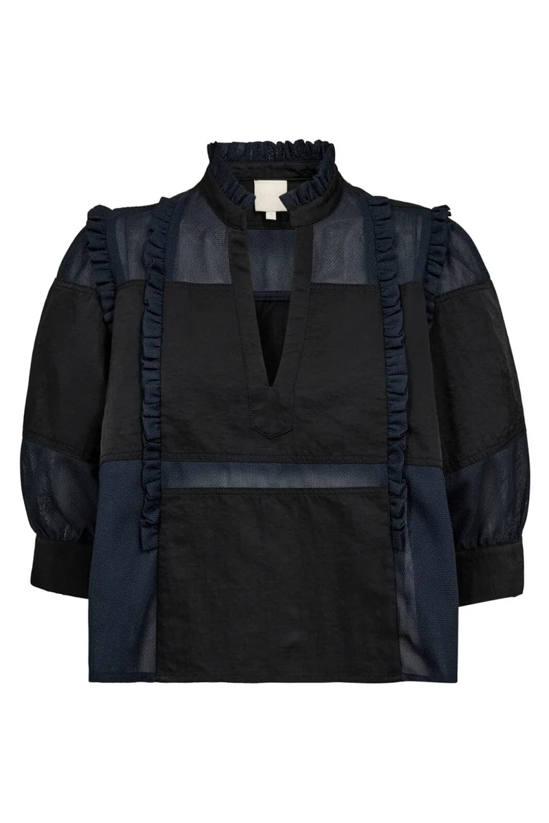 Gossia - Marshgo Blouse G2991 - Black Navy