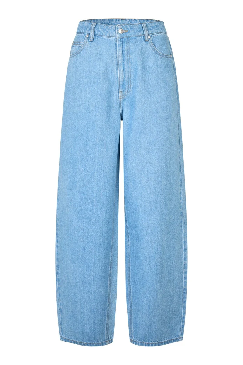 Second Female - Derby Denim Barrel Jeans 60791 - 5996 Light blue denim