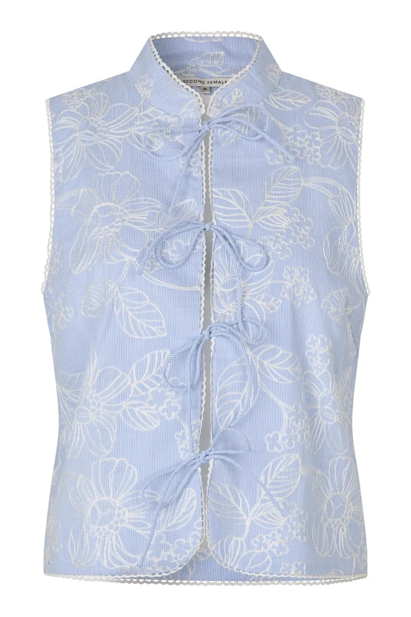 Second Female - Aubrey Top 60812 - 5117 Cashmere Blue