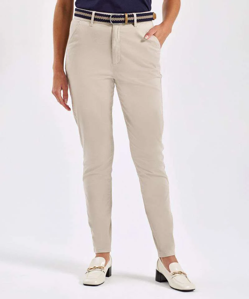 Asquith & Fox - Lightweight Chino Dames Broek - Stone