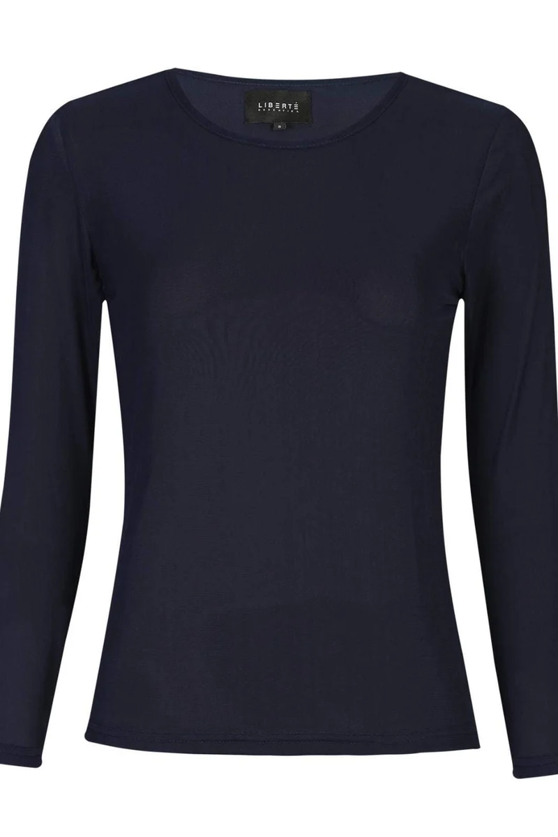 Liberte - Mesh Ls Tshirt 22065 - Navy