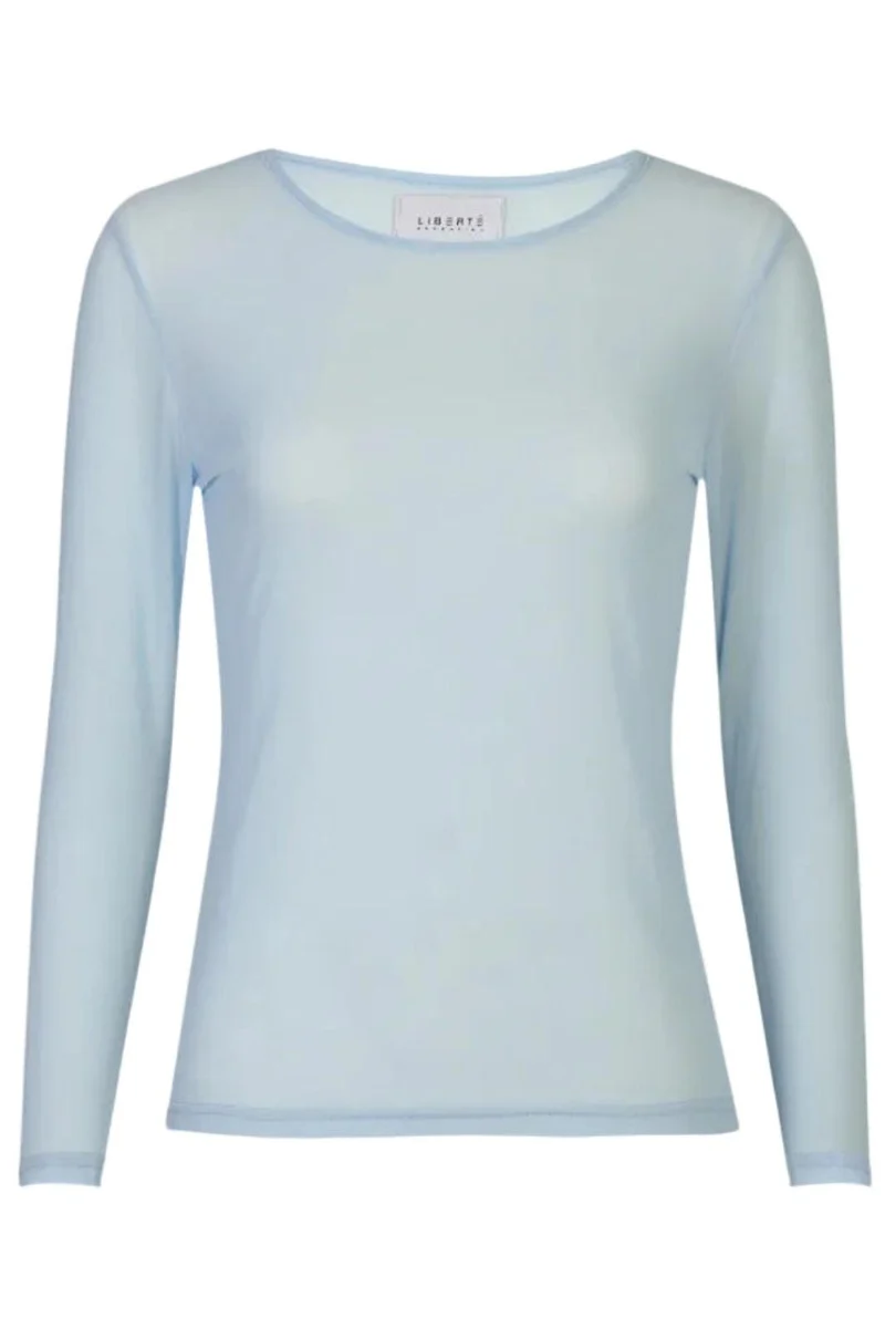 Liberte - Mesh Ls Tshirt 22065 - Light Blue