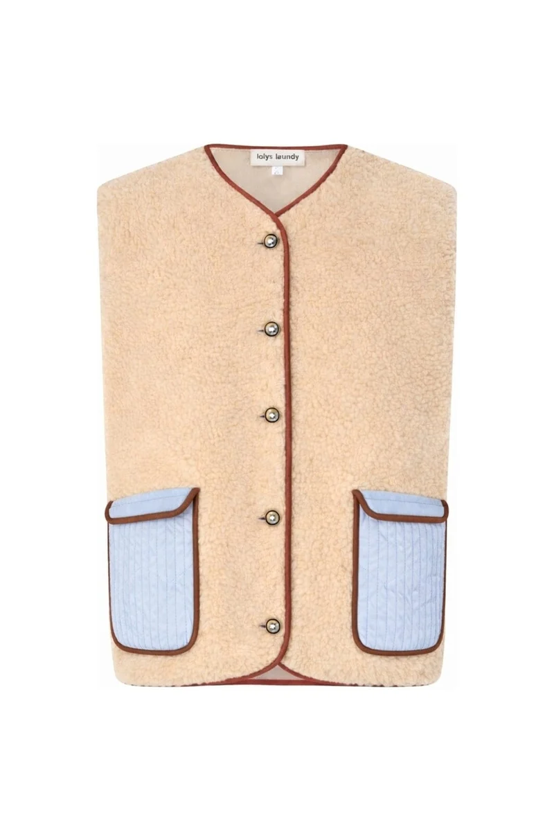 Lollys Laundry - Jacell Vest Sl 26427-1081 - 22 - Light Blue