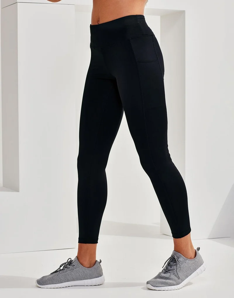 TriDri - Performance Dames Legging Met Zakken - Black