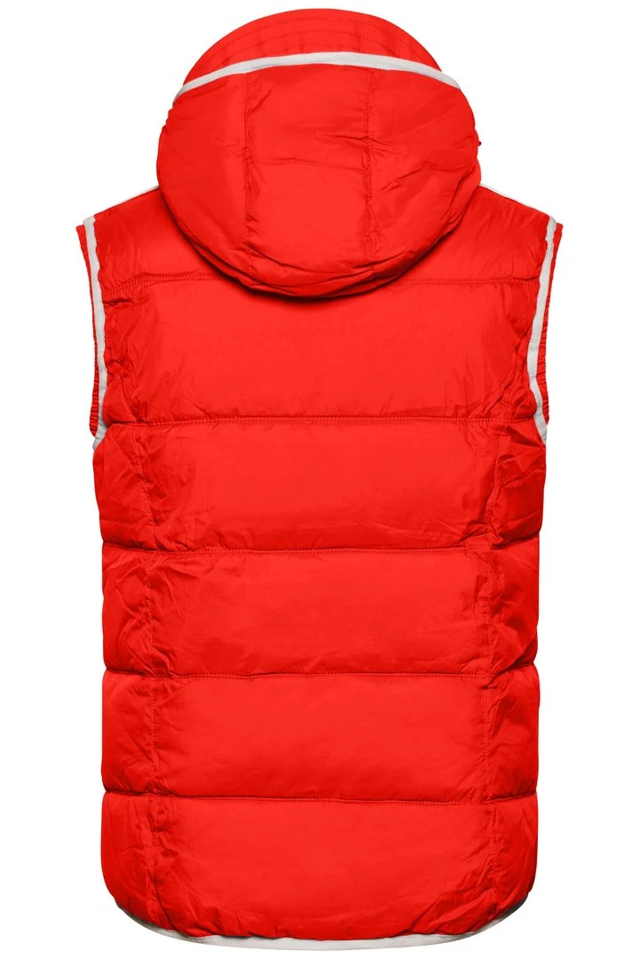 James & Nicholson - Maritime Bodywarmer - Red/White