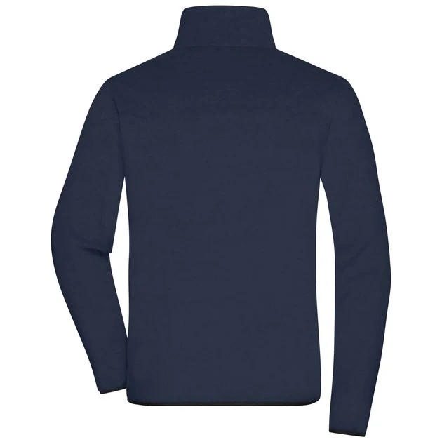 James & Nicholson - Fleece Jas - Navy/Black