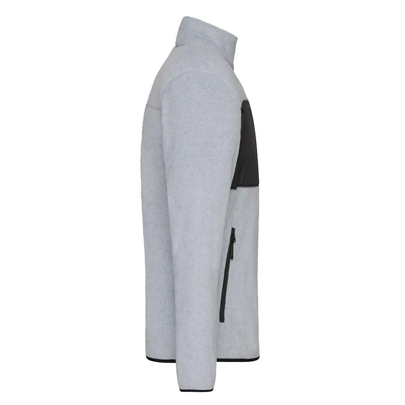 James & Nicholson - Fleece Jas - Light Melange/Black