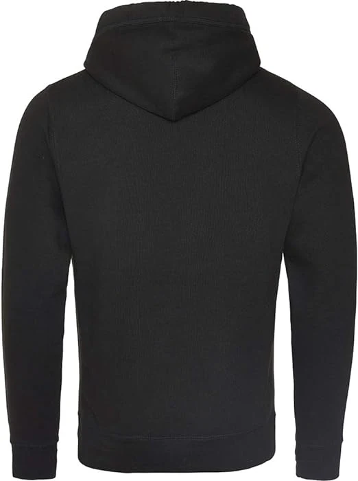 Just Hoods - Cross Neck Hoodie - Black Smoke