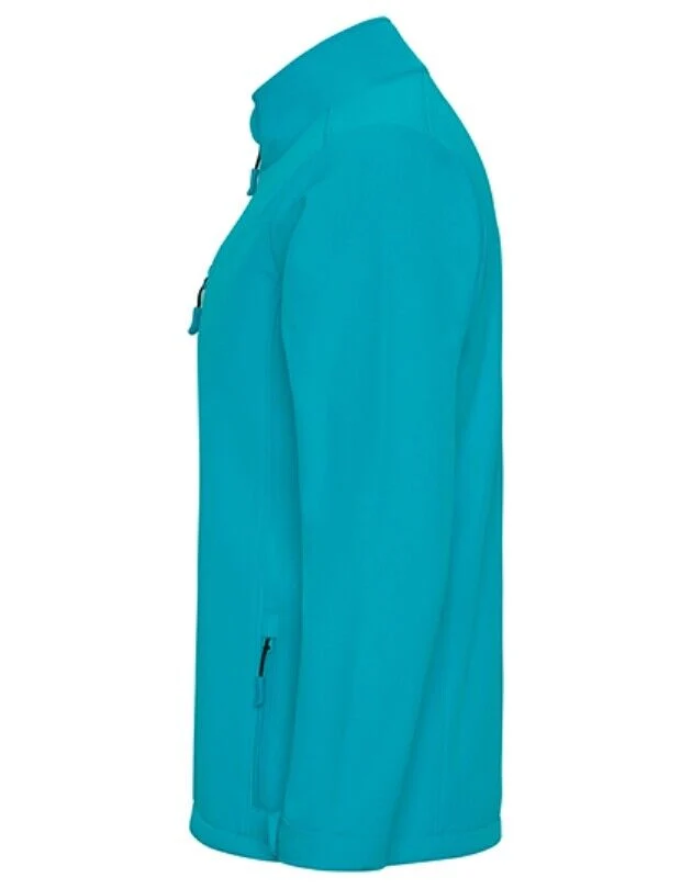 Roly - Nebraska Kinder Softshell Jas - Aquamarine 236