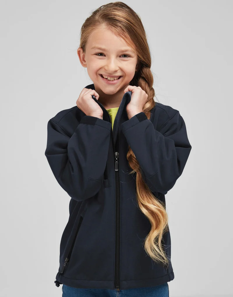 Roly - Nebraska Kinder Softshell Jas - Black 02