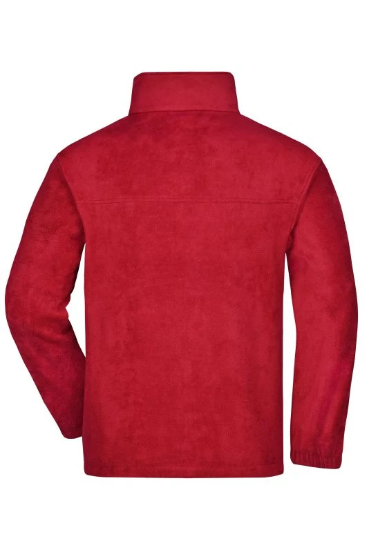 James & Nicholson - Full-Zip Fleece - Red
