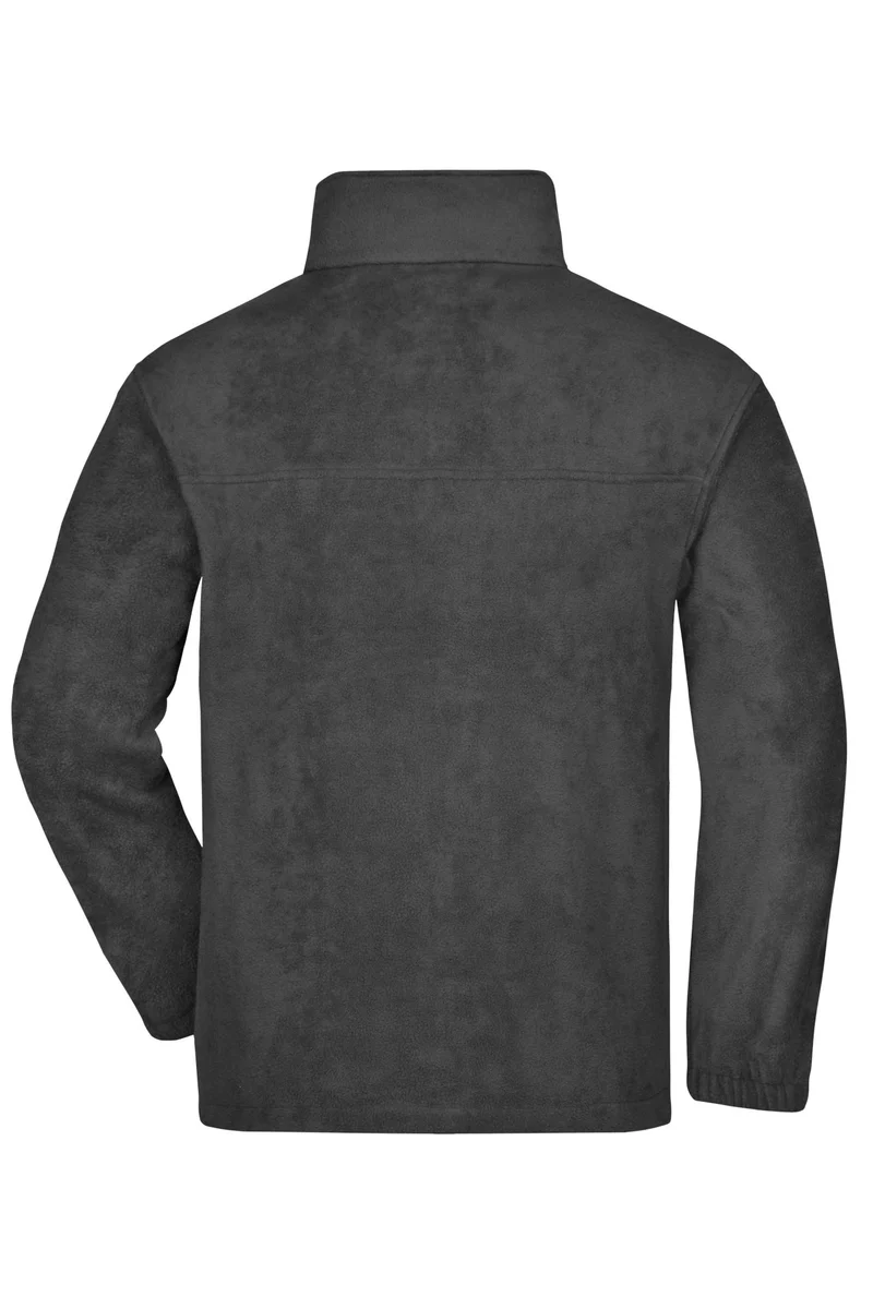 James & Nicholson - Full-Zip Fleece - Dark Grey (Effen)