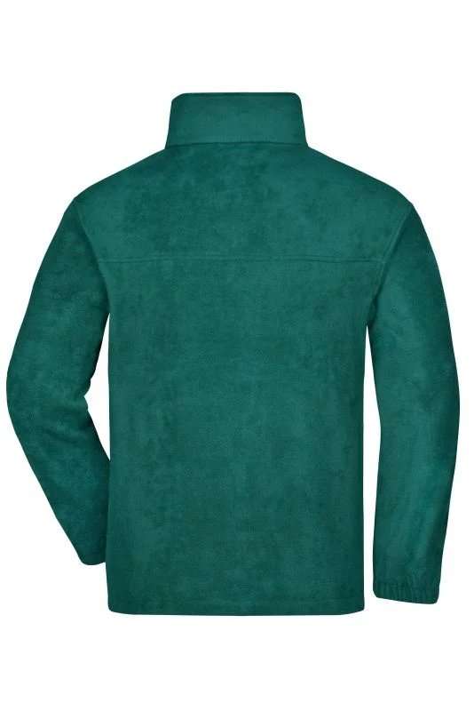 James & Nicholson - Full-Zip Fleece - Dark Green