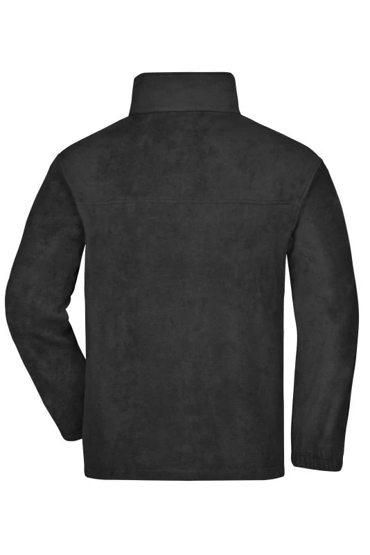 James & Nicholson - Full-Zip Fleece - Black