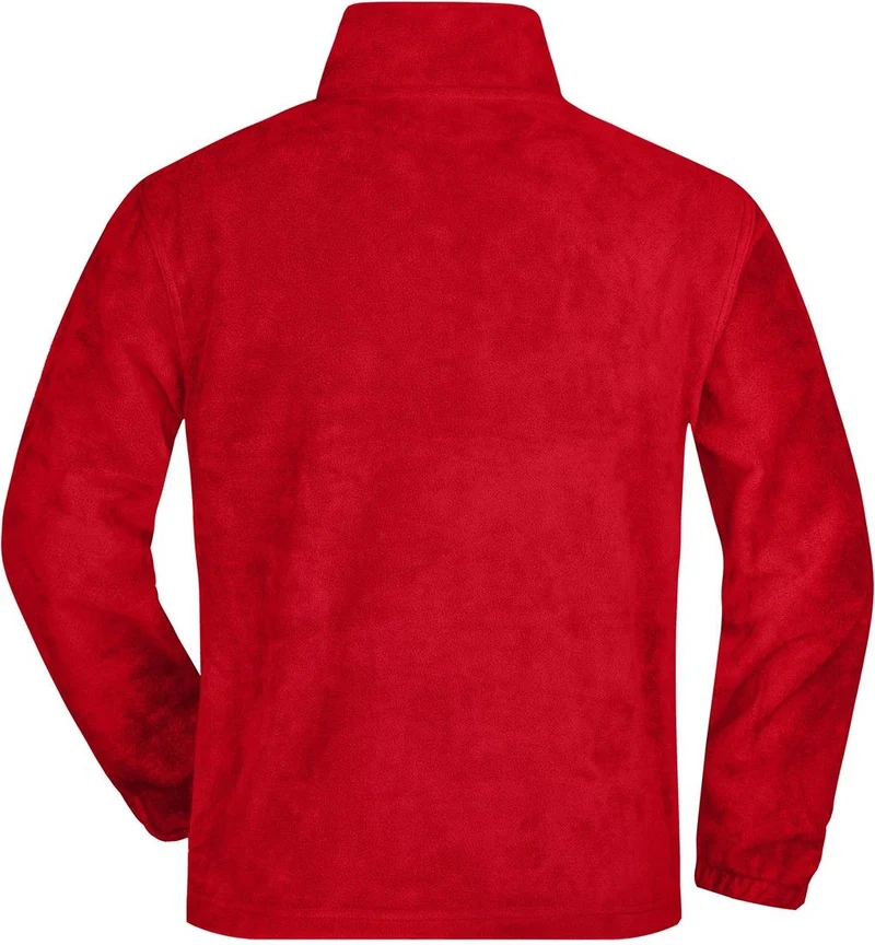 James & Nicholson - Half-Zip Fleece - Red