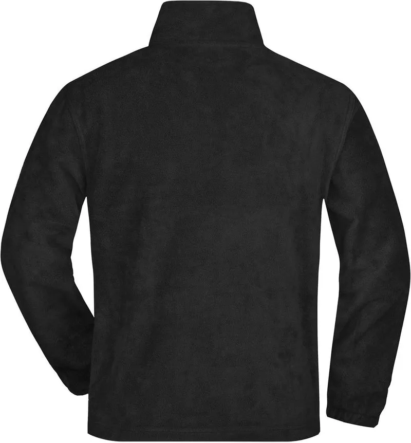 James & Nicholson - Half-Zip Fleece - Black