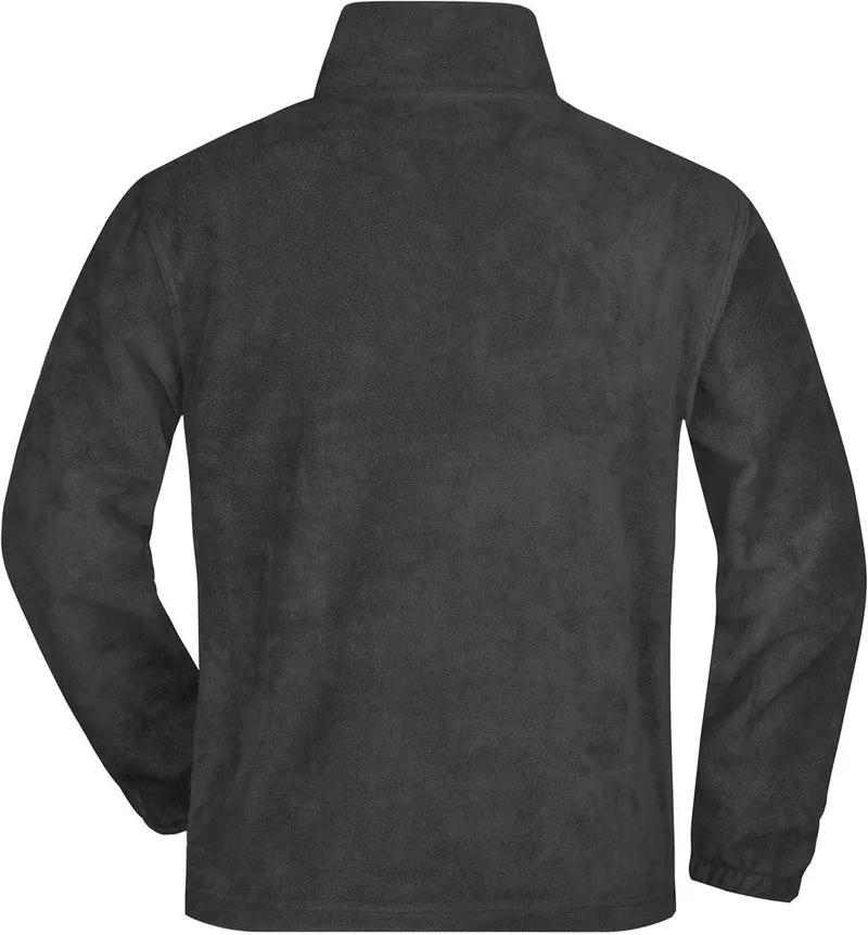 James & Nicholson - Half-Zip Fleece - Dark Grey (Effen)