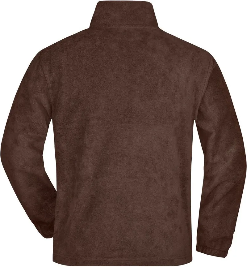 James & Nicholson - Half-Zip Fleece - Brown