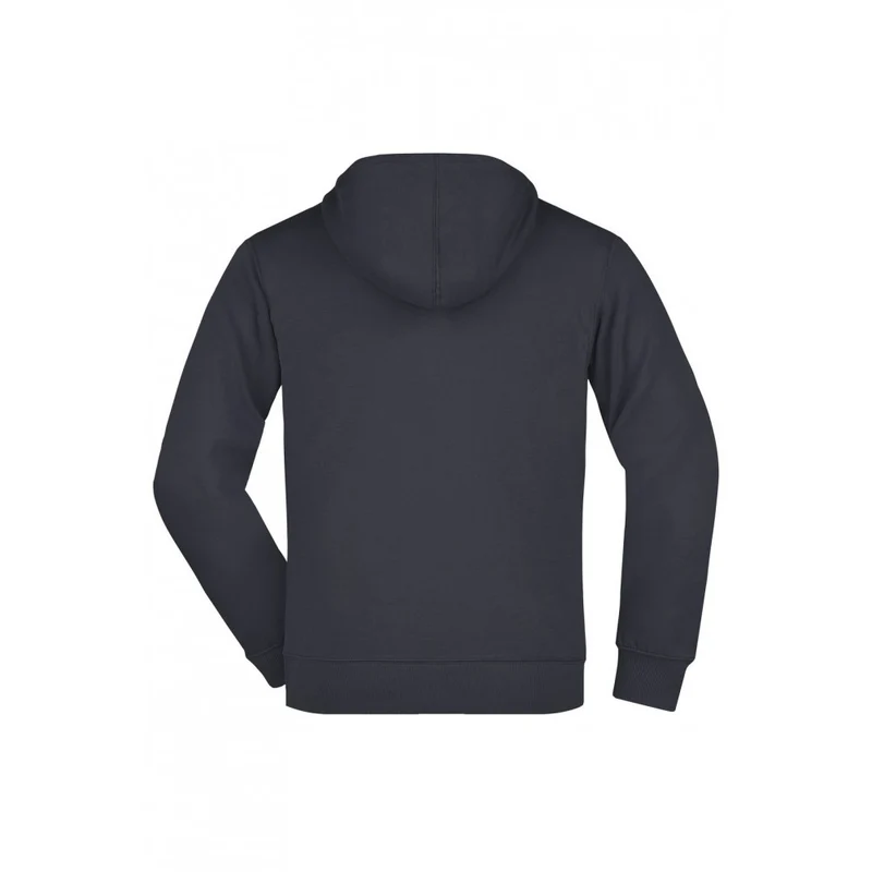 James & Nicholson - Hoodie met Rits - Black