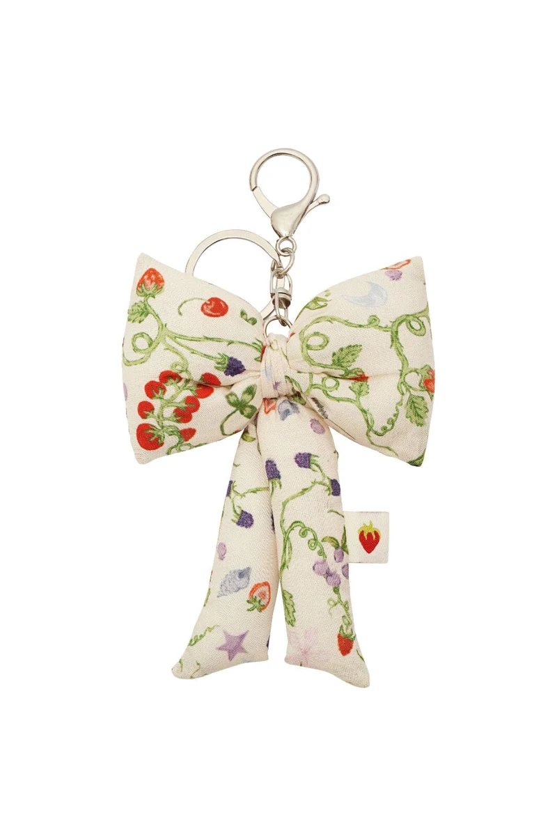 Maanesten - Fabric Bow Keychain Garden Magic Ivory - 4111