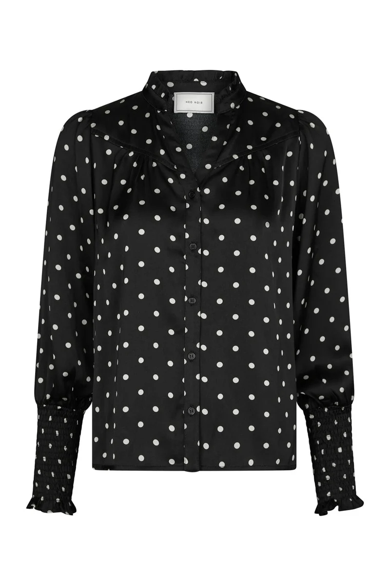 Neo Noir - Camisa Dot Blouse 167161 - 100 - Black