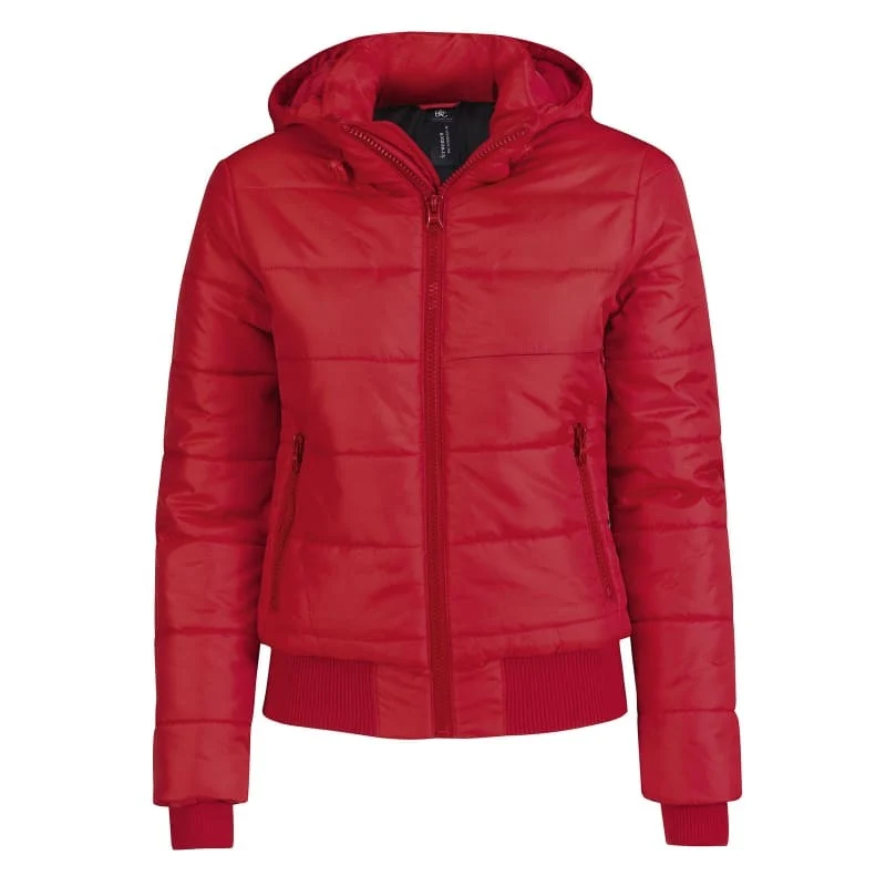 B&C - Superhood Dames Jas - Red/Black