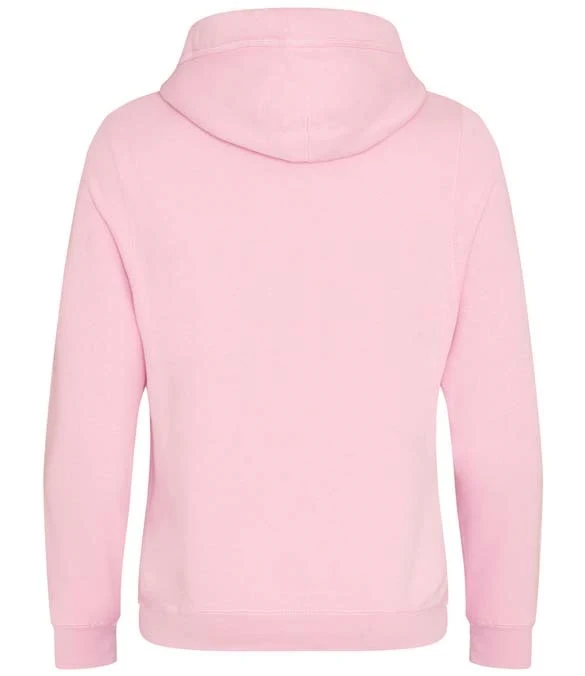 Just Hoods - Cross Neck Hoodie - Baby Pink