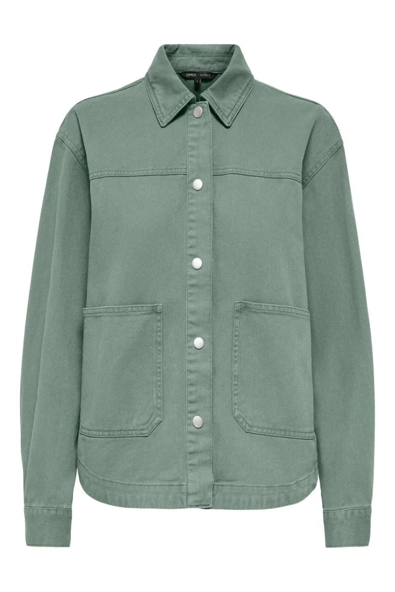 Only - Onllara Twill Jacket - 5079401 Lily Pad