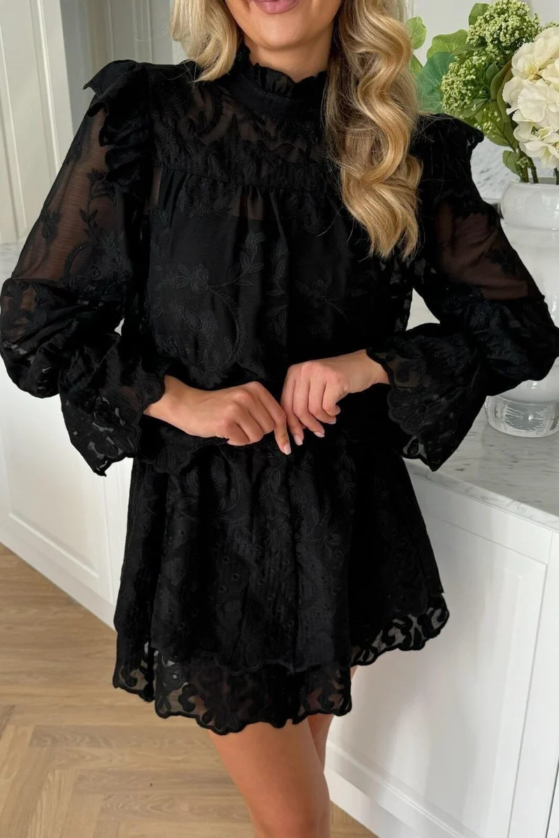 BYIC - Ellinoric Lace Shirt - vb Vintage Black