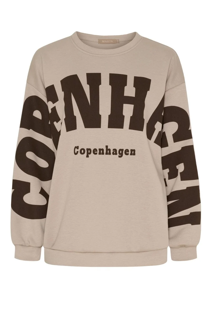 Marta Du Chateau - Chibiscus Sweatshirt 22659 - Beige