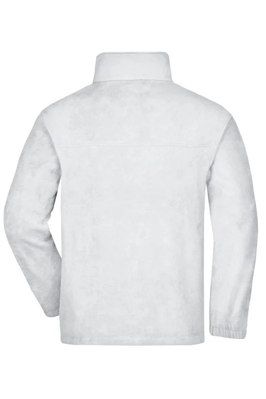 James & Nicholson - Full-Zip Fleece - White