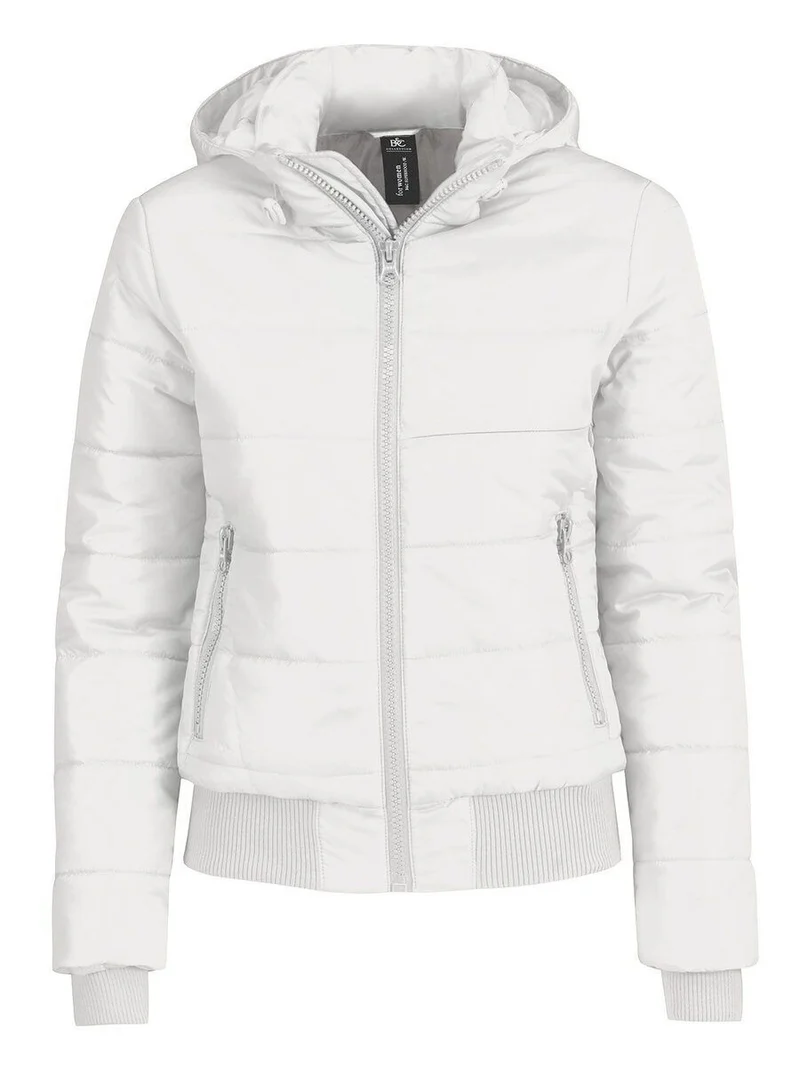 B&C - Superhood Dames Jas - White/Warm Grey