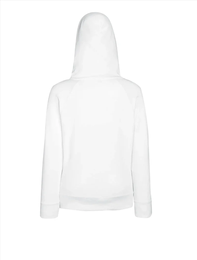 Fruit of the Loom - Classic Hoodie met Rits - White