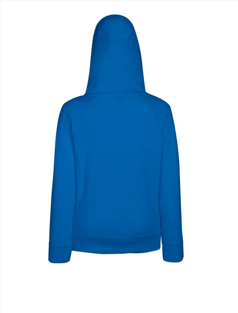 Fruit of the Loom - Classic Hoodie met Rits - Royal Blue