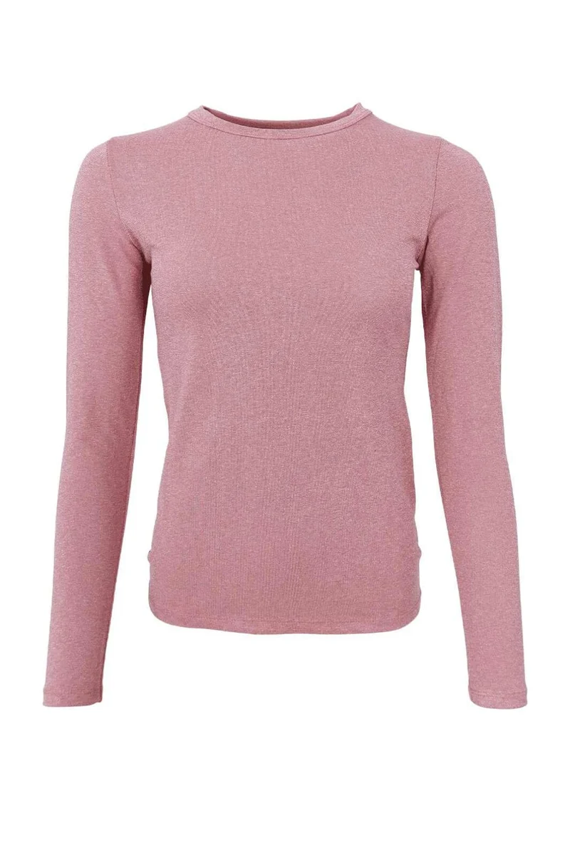 Black Colour - Bcfaye Lurex Blouse 3739 - Shirts - Rose