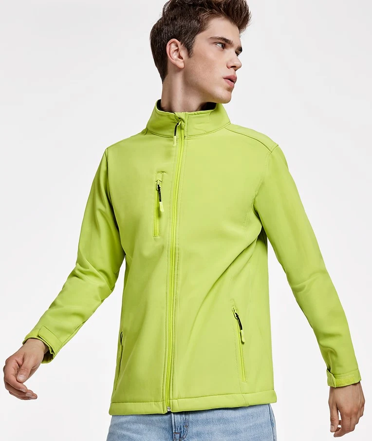 Roly - Nebraska Softshell Jas - Lime Punch 235
