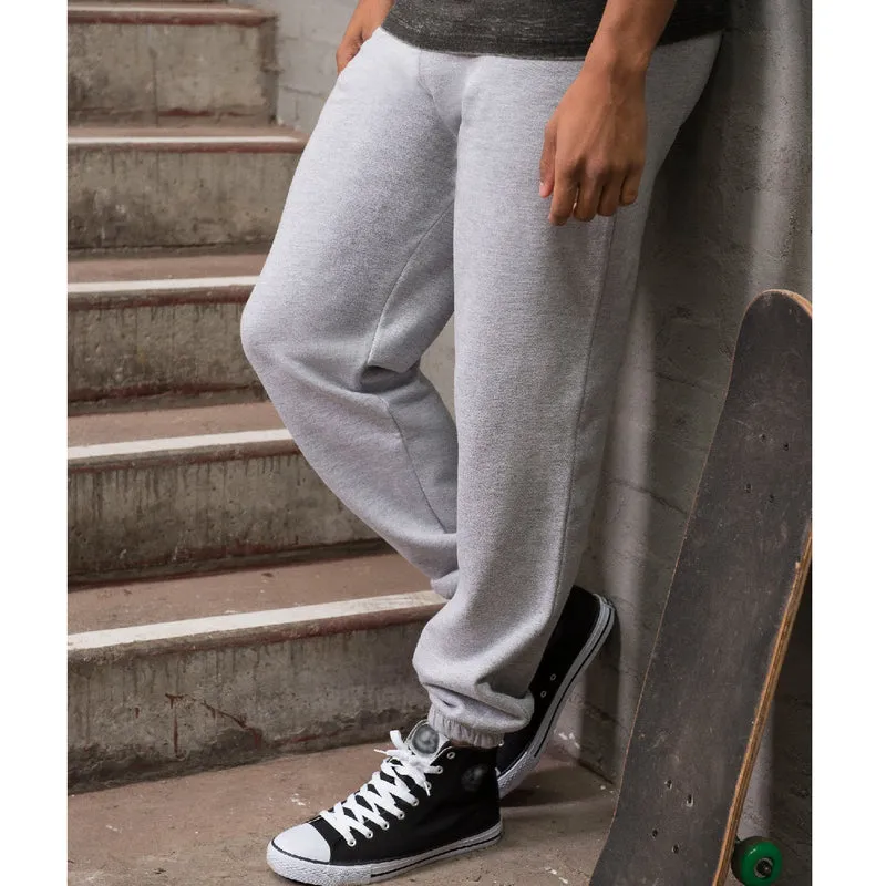 Just Hoods - College Cuffed Joggingbroek - Heather Grey