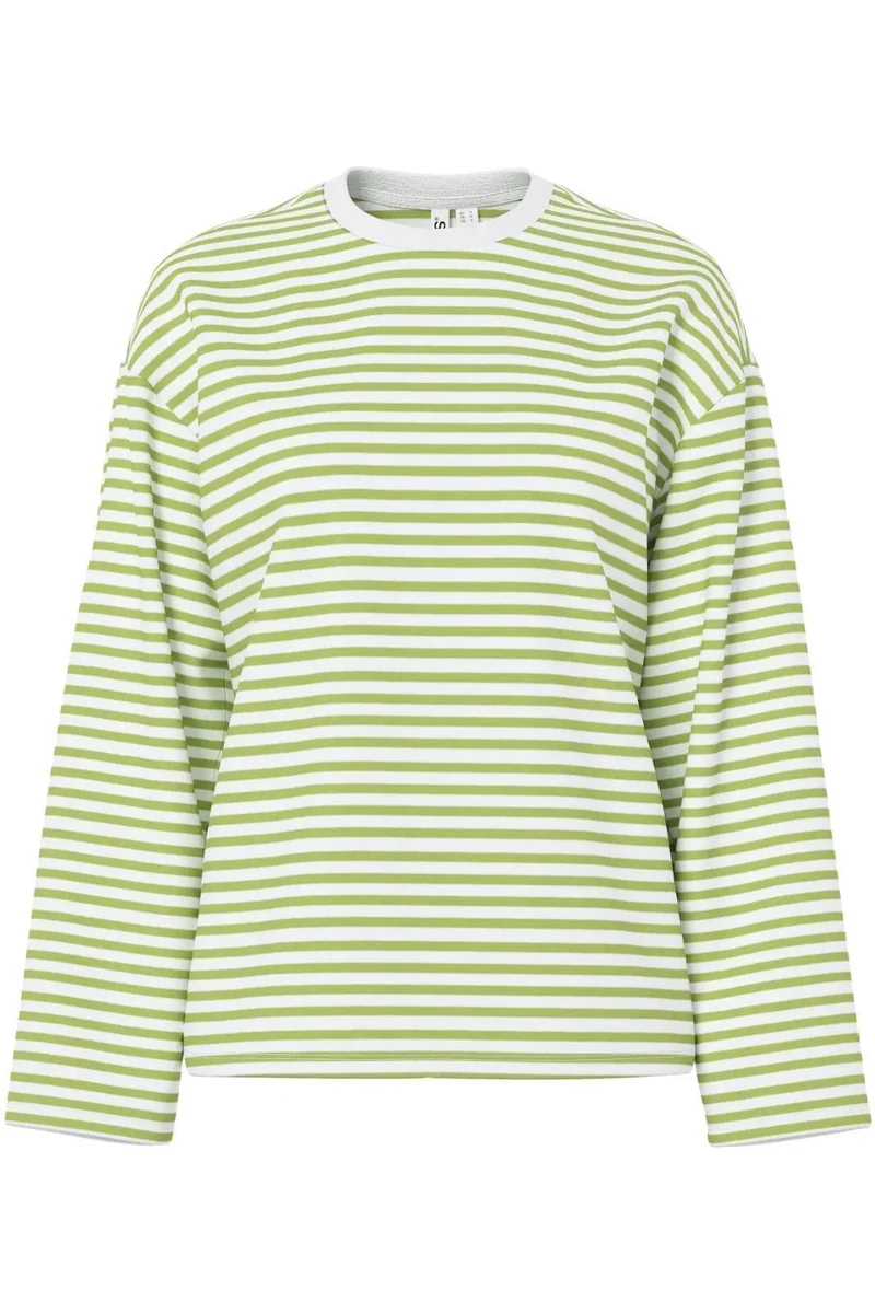 Pieces - Pcsadie Ls Top - 5090907 Bright White Herbal Garden