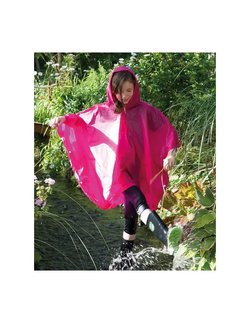 Splashmacs - Regen Kinder Poncho - Fuchsia