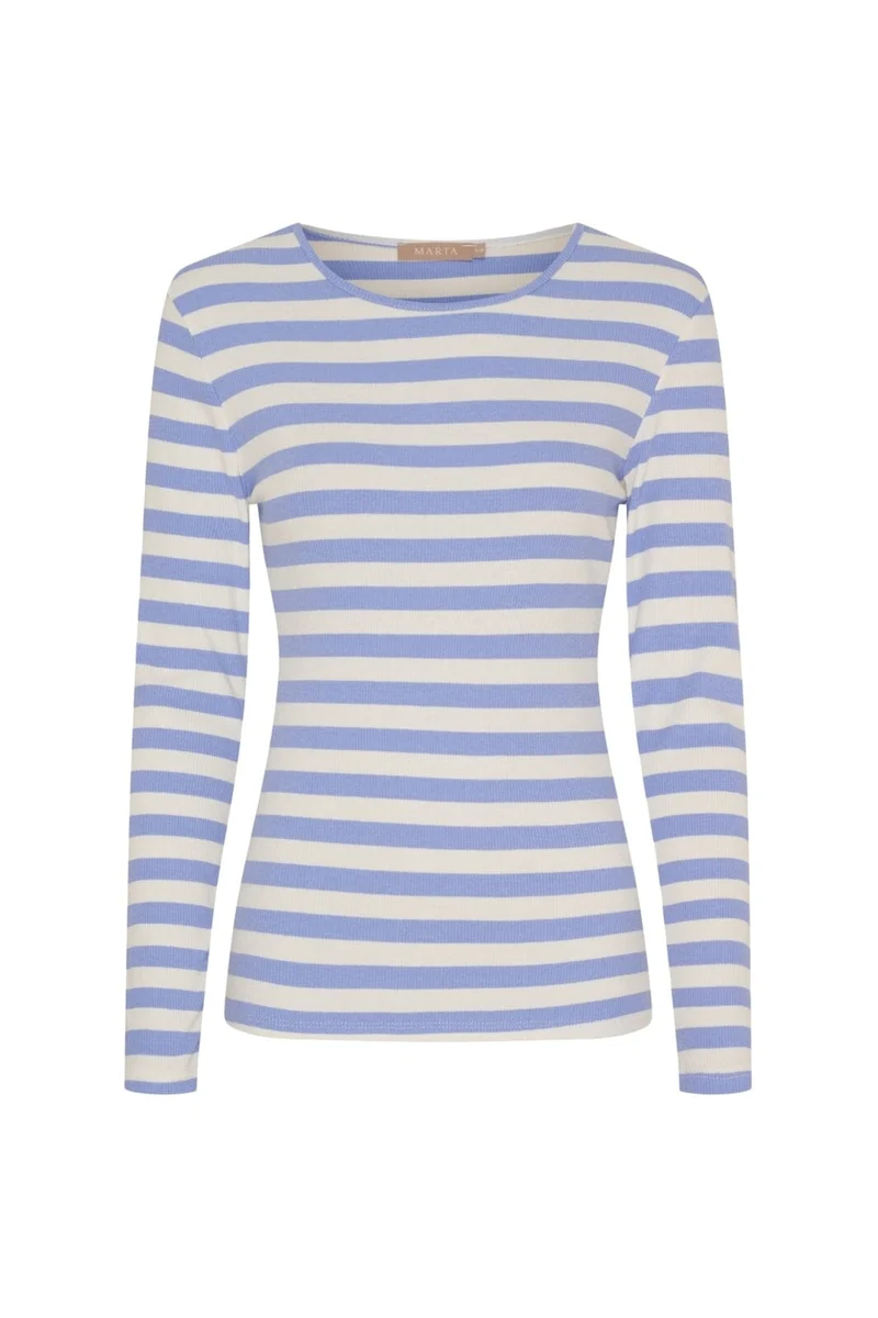 Marta Du Chateau - Mdcbegonia Ls Tee 7702 - Celeste