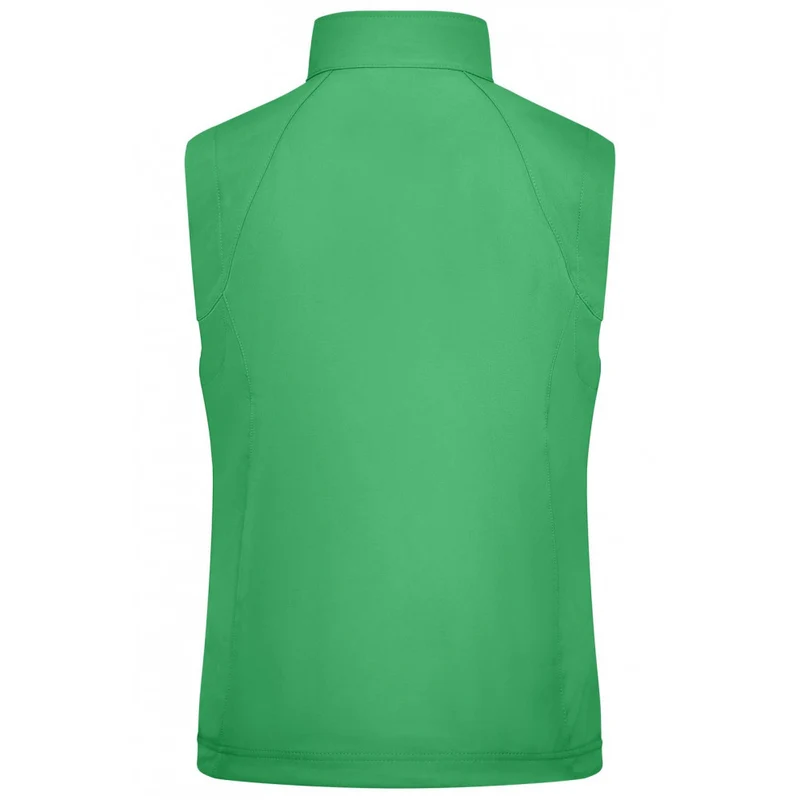 James & Nicholson - Softshell Dames Bodywarmer - Green