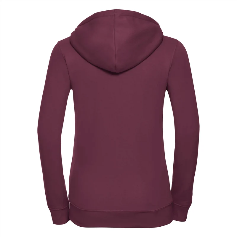 Russel - Authentic Hoodie met Rits Dames - Burgundy